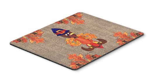 Caroline's Treasures 8743MP Thanksgiving Turkey Pilgram Fleur de lis Mouse Pad, Hot Pad or Trivet for Home Office Gaming Working Computers Laptop