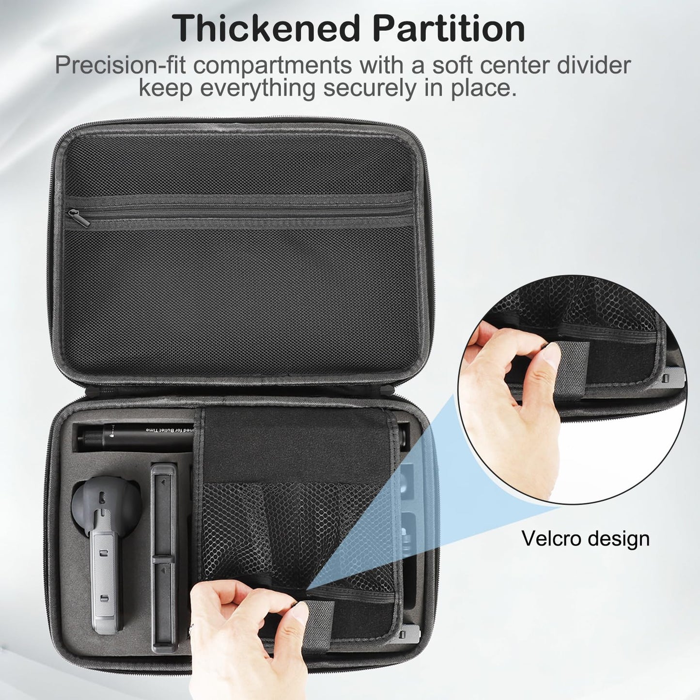 PellKing Carrying Case for Insta360 X4 X5, Large Waterproof Travel Bag Protective Case Organizer for Insta 360 X4 X5 Accessories, for 114cm Selfie