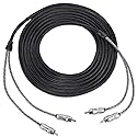 NVX® XIX27 22.97 ft (7 Meter) Oxygen Free Copper 2-Channel Double Twisted Pair X-Series Car Audio RCA Audio Interconnect Cable with Shielded Noise