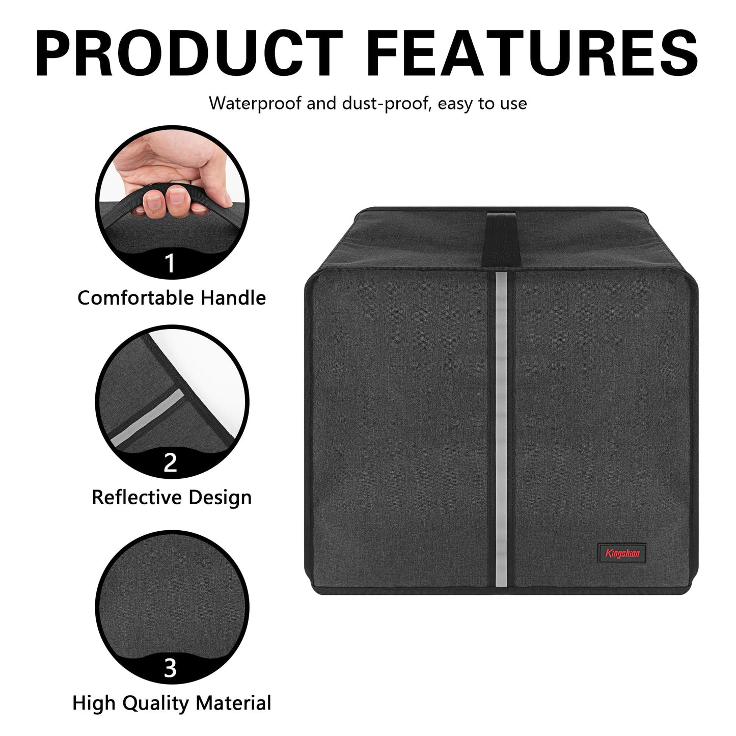 Paper Shredder Cover Compatible with Amazon Basics 8-Sheet Cross Cut Paper Shredder - Waterproof Dust & Pet Hair Protector with Reflective Strips