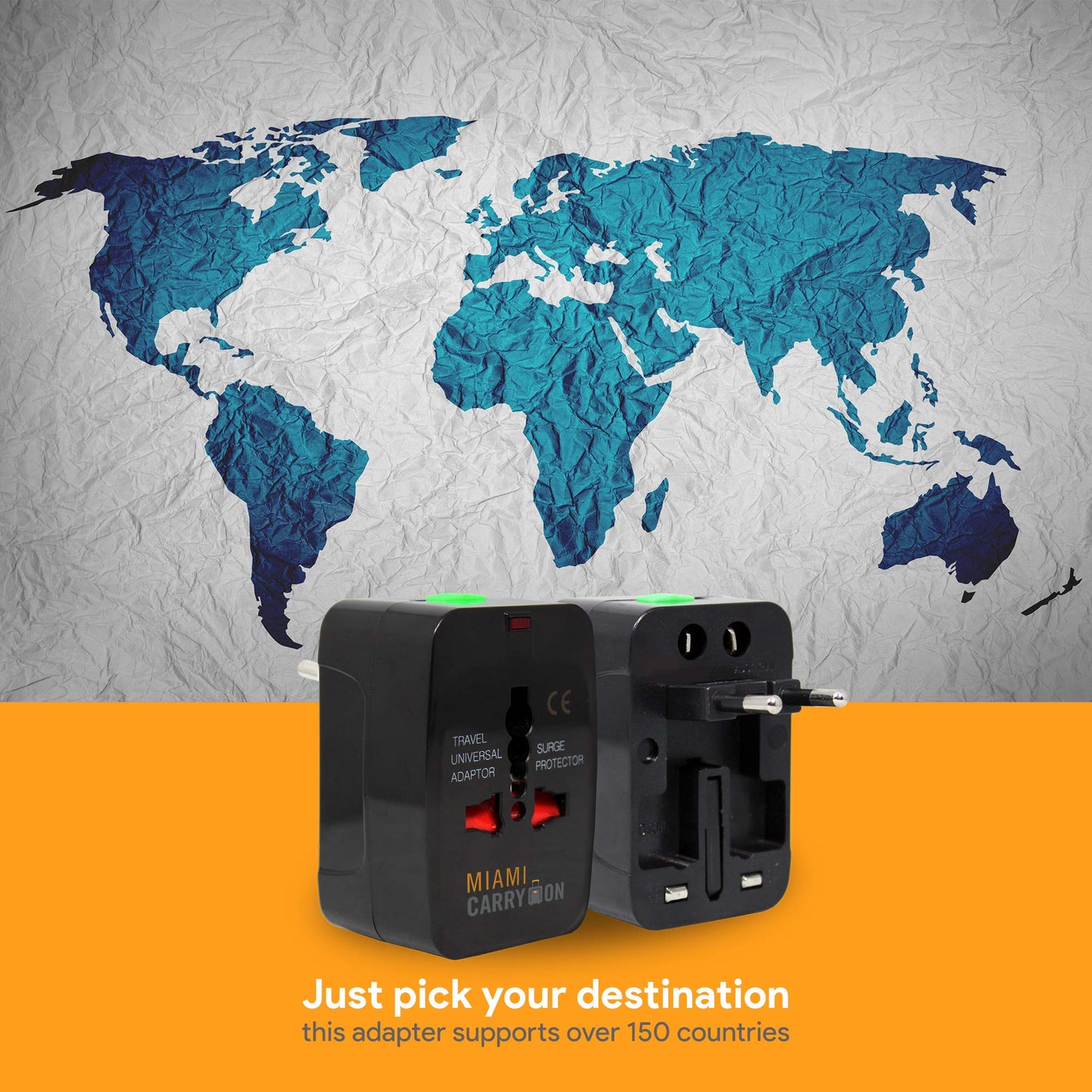 Naftali Universal Travel Adaptor, Black