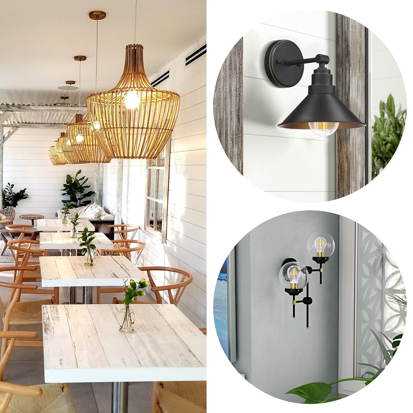 A19 E26 Base Dimmable Edison LED Bulb, 4W(40 Watt Equivalent) Stepless Dimming Light Bulbs 470lm, 3000K Soft Warm White, Vintage Clear Glass LED