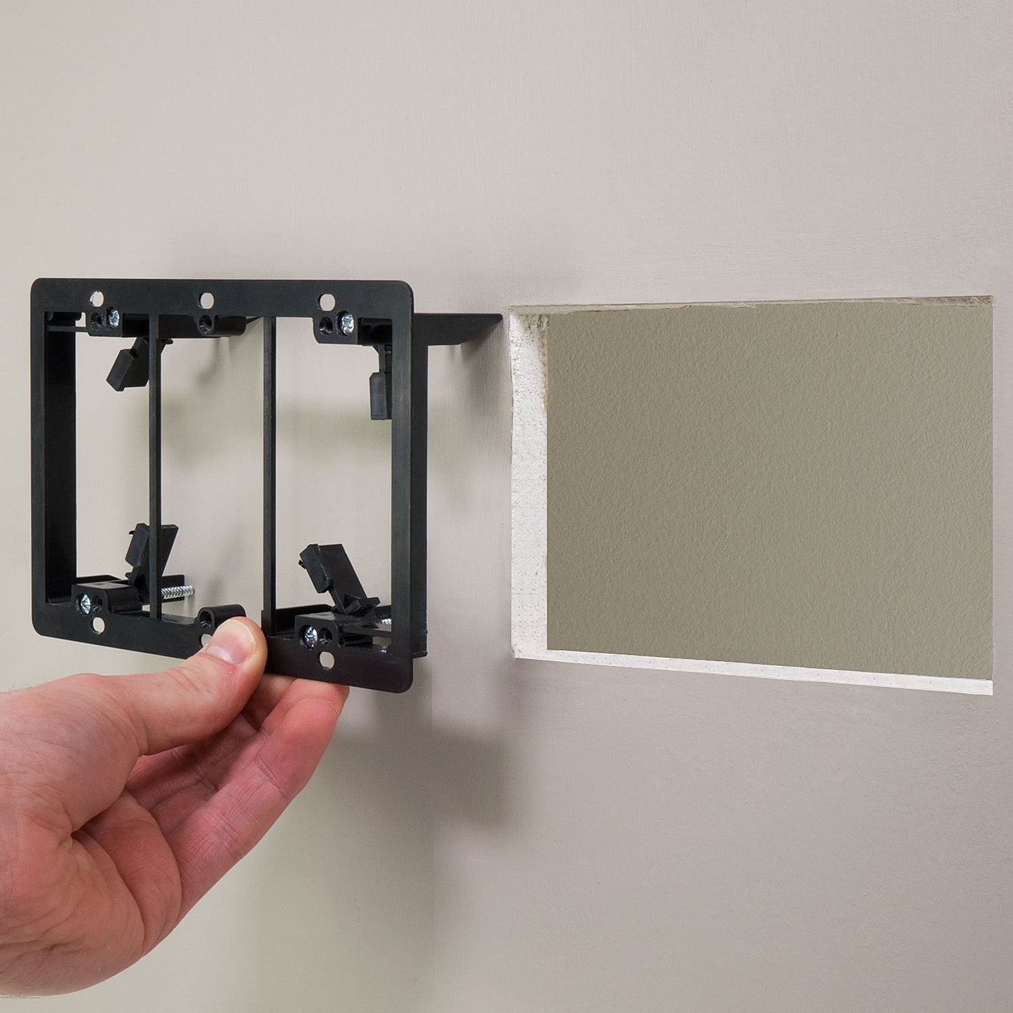 Fosmon Low Voltage Mounting Bracket (3 Gang) (Mounting Screws Included) for Telephone Wires, Network Cables, HDMI, Coaxial, and Speaker Cables