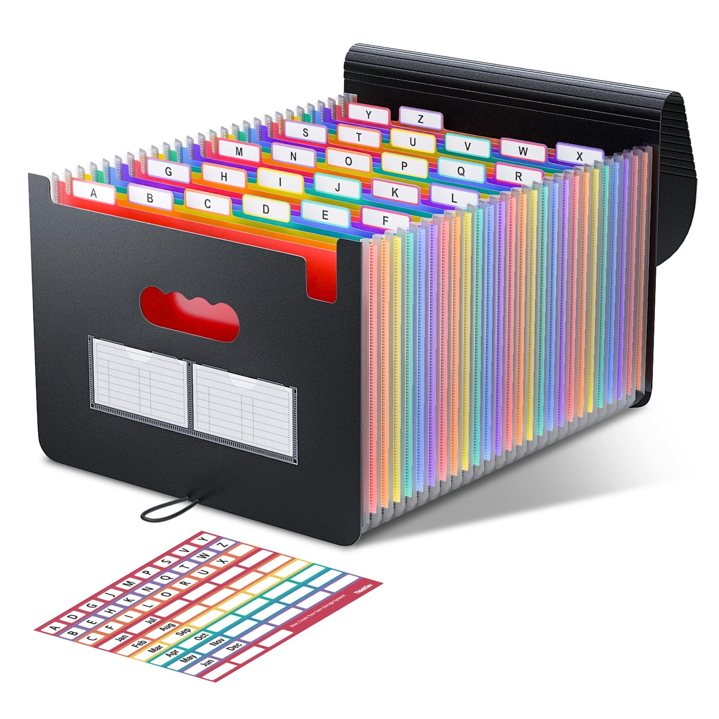 ThinkTex Accordion File Organizer, 26 Pockets Expanding File Folders