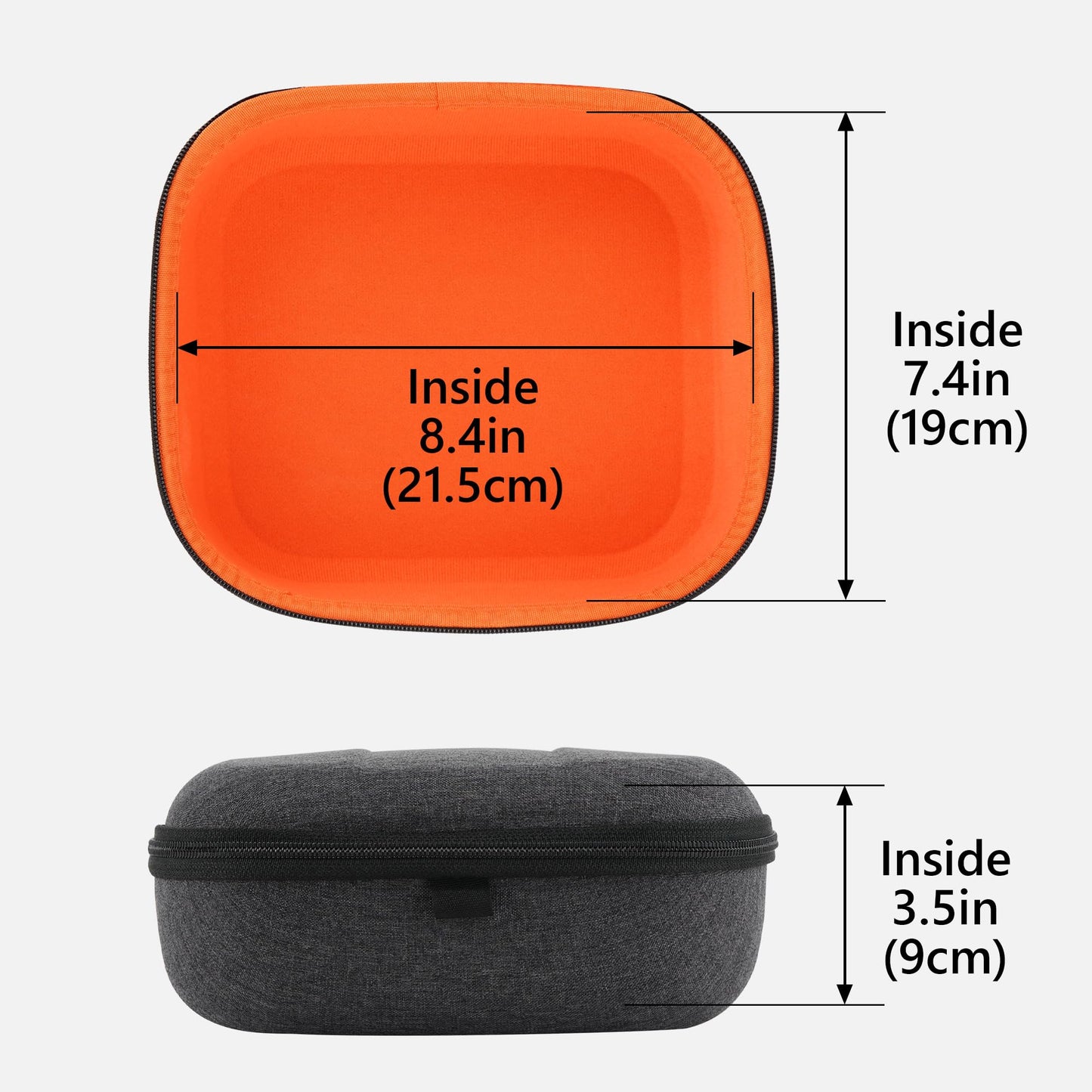 Geekria Shield Headphones Case Compatible with Sennheiser HD400PRO/HD 560S/HD598/HD 599SE/HD280PRO/HD 600, Replacement Hard Shell Travel Carrying Bag