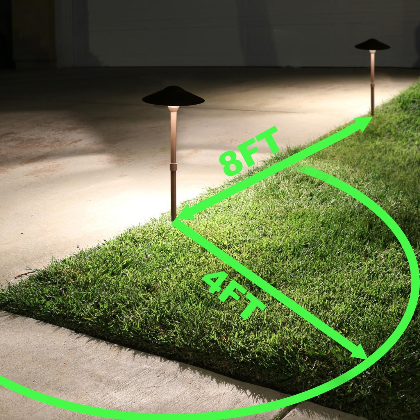 Lumina Lighting® 4W Landscape Lighting 12V Landscape Lights Low Voltage Landscape Path Lights Warm White Waterproof Outdoor Replaceable G4 LED Bulb