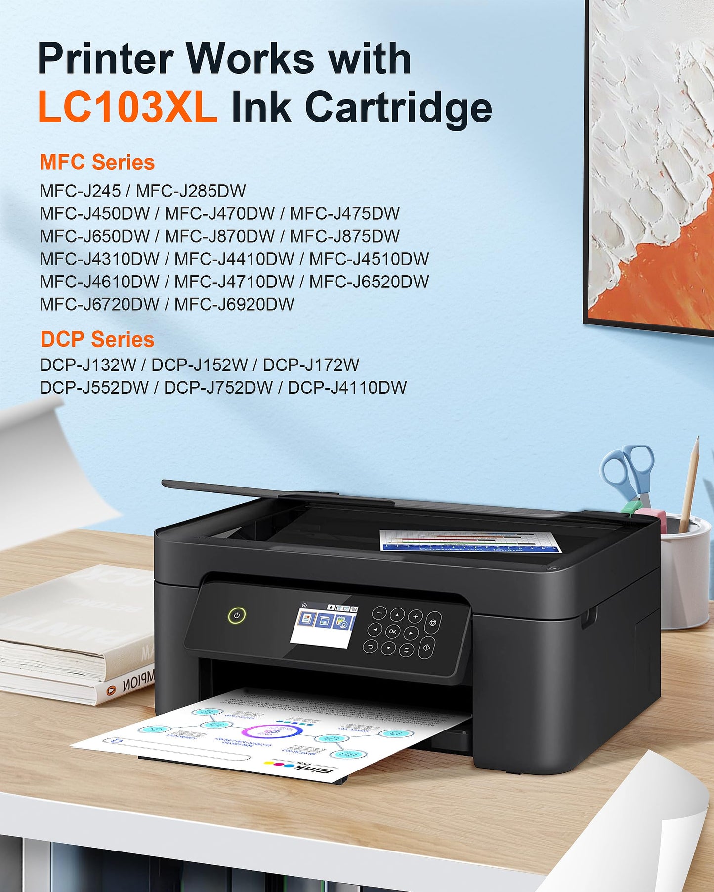 LC103XL Compatible for Brother LC103 Ink Cartridges for Brother Printer