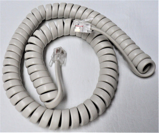 Off White 9 Ft Short Handset Cord Compatible with Panasonic Phone KX T7000 TS TSC Series T7020 T7030 T7050 T2335 T2355 T2365 TS105 TS108 TS208 TSC11