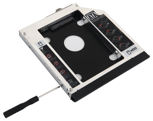 DY-tech 2nd HDD SSD Hard Drive Caddy for HP EliteBook 6930p 8440p 8530p 8540p with Faceplate Bezel + Mounting Bracket