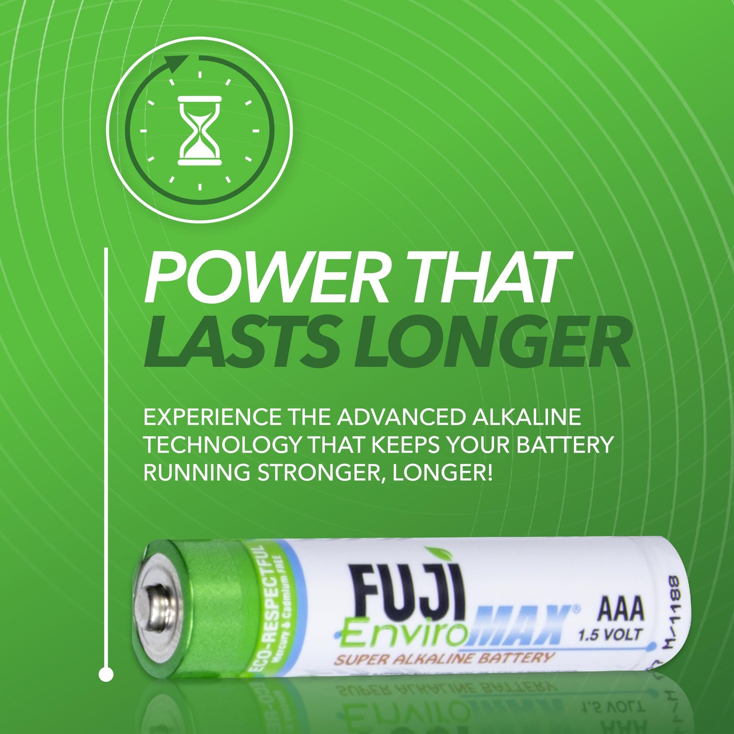 Fuji Enviromax 4400BP4 EnviroMax AAA Super Alkaline Batteries (4 Pack), White, 4 CT