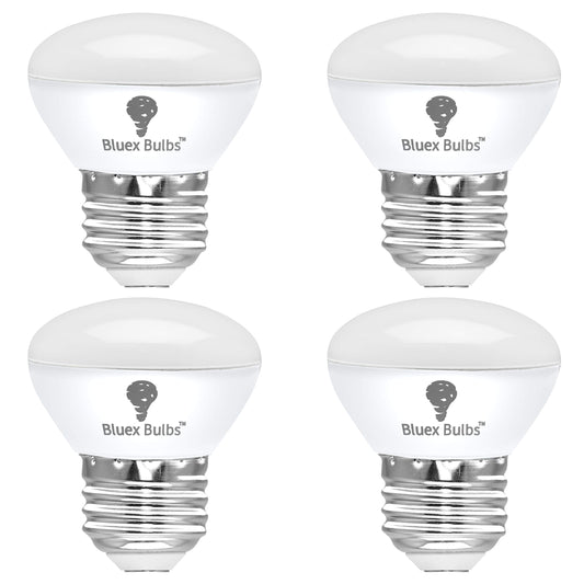 4 Pack R14 LED Bulb 4W E26 Base Mini Reflector Floodlight Light Bulb Dimmable 2700K Warm White - 40W Equivalent - Mini Light Bulbs, Short Light Bulbs