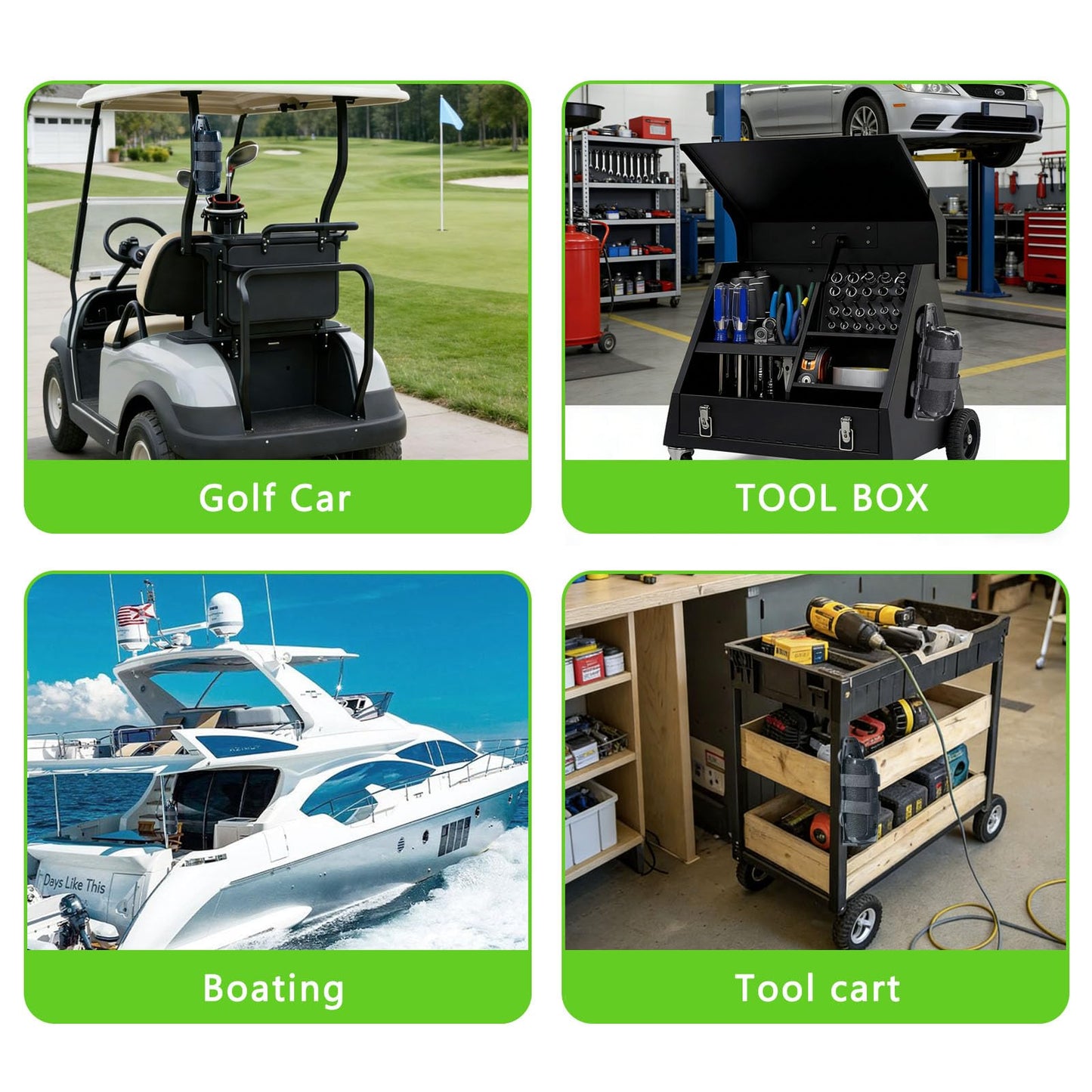Magnetic Speaker Mount for Tool Chests/Fridge/Golf Cart/Boat Railing/UTV/ATV/Go Cart, Adjustable Strap Speaker Holder Attachment for JBL Charge