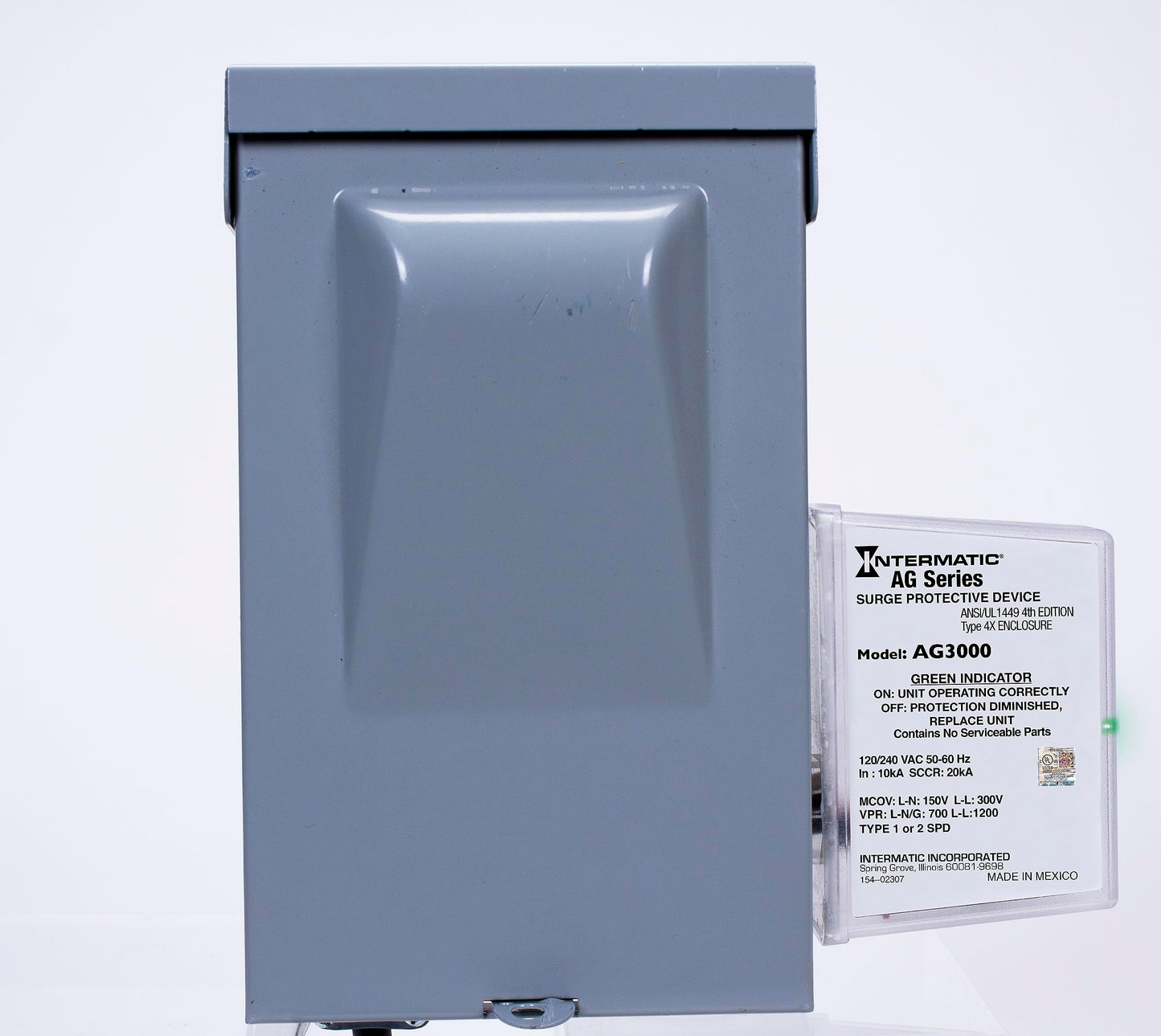 Intermatic AG3000 120/240 VAC Universal HVAC Surge Protective Device - Advanced Surge Protection, TPMOV Tech, Watertight Enclosure - UL Listed