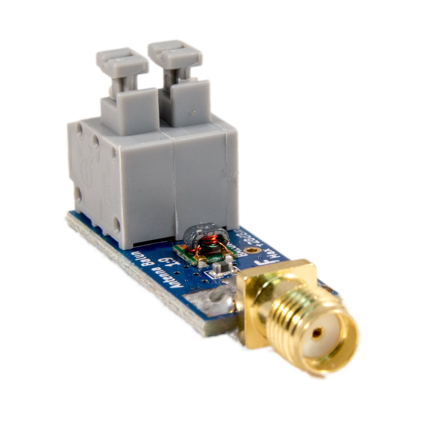Balun One Nine v1 - Tiny Low-Cost 1:9 HF Antenna Balun and Unun with Antenna Input Protection for Ham It Up, RTL-SDR, HackRF and Other HF-Capable