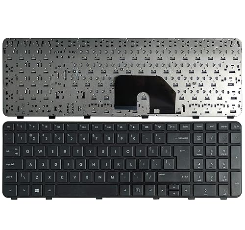 Laptop Replacement Keyboard Compatible for HP Pavilion DV6-6000 DV6-6100 DV6-6200 DV6-6090 DV6-6B00 DV6-6C00 DV6-6103 US Layout Big Enter Key