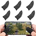 Newseego for Mobile Game Controller Finger Sleeve Sets [6 Pack], Anti-Sweat Breathable Full Touch Screen Sensitive Shoot Aim Joysticks Finger Set