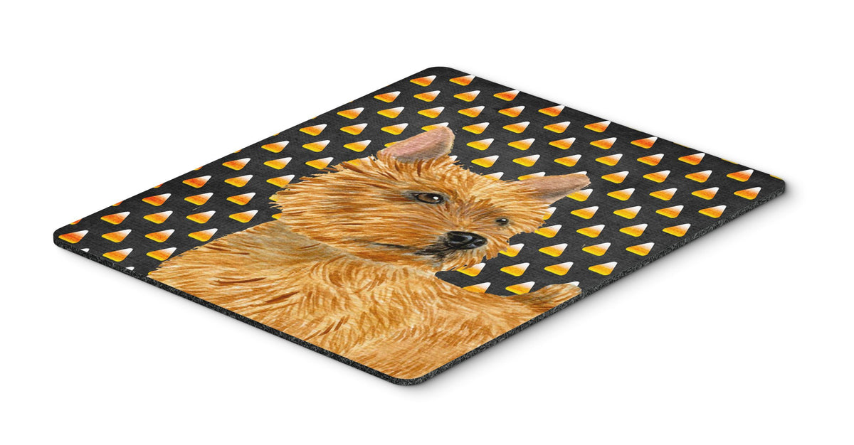 Caroline's Treasures SS4292MP "Norwich Terrier Candy Corn Halloween Portrait Mouse Pad, Hot Pad or Trivet" for Home Office Gaming Working Computers