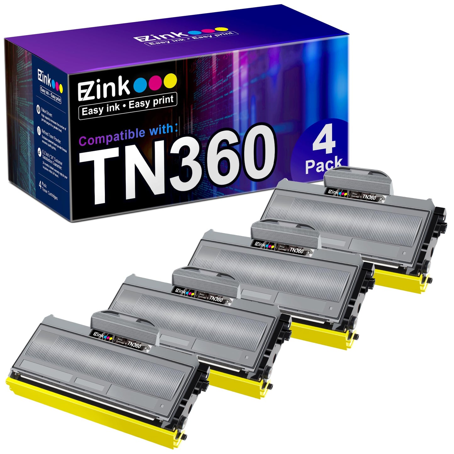 E-Z Ink Compatible TN830 Toner Cartridge Replacement for Brother TN830XL TN830 TN 830 Toner Cartridges with Brother DCP-L2640DW HL-L2460DW HL-L2480DW