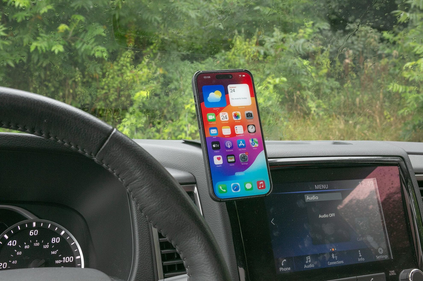 Course Motorsports Direct Fit Phone Mount - Nissan Frontier 2022-2024 - Left - Magnetic - Standard Magnetic