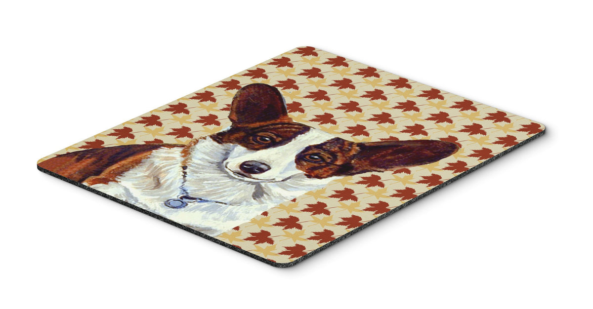 Caroline's Treasures LH9108MP Corgi Fall Leaves Portrait Mouse Pad, Hot Pad or Trivet for Home Office Gaming Working Computers Laptop Mouse
