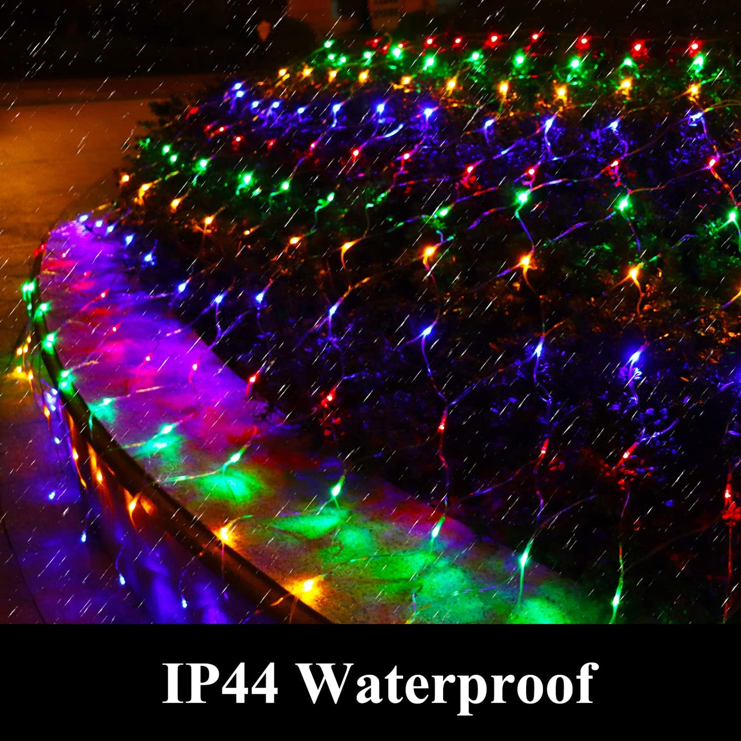Vicila LED Net Light Christmas Mesh Lights, 240LED Timer Tree Warp Fairy Lights Outdoor Hanging String Light for Christmas, Halloween, Garden