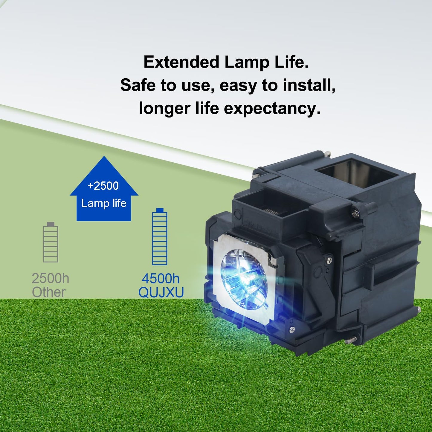 QUJXU Projector Lamp Fits ELPLP76, Fits Epson Powerlite Pro G6970WU G6050W G6050WNL G6070WNL G6150NL G6450WU G6550WU