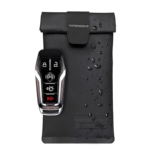 Faraday Key Fob Jacket | RFID Signal Blocking & Water Resistant | Anti-Hacking | Ultimate Car Anti-Theft Protection Shielding Bag for Key Fobs and Key