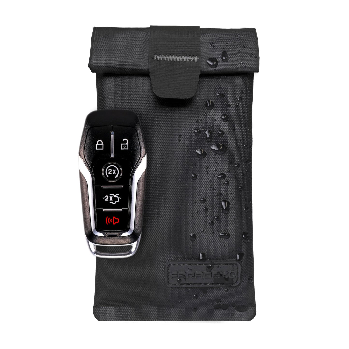 Faraday Key Fob Jacket | RFID Signal Blocking & Water Resistant | Anti-Hacking | Ultimate Car Anti-Theft Protection Shielding Bag for Key Fobs and Key