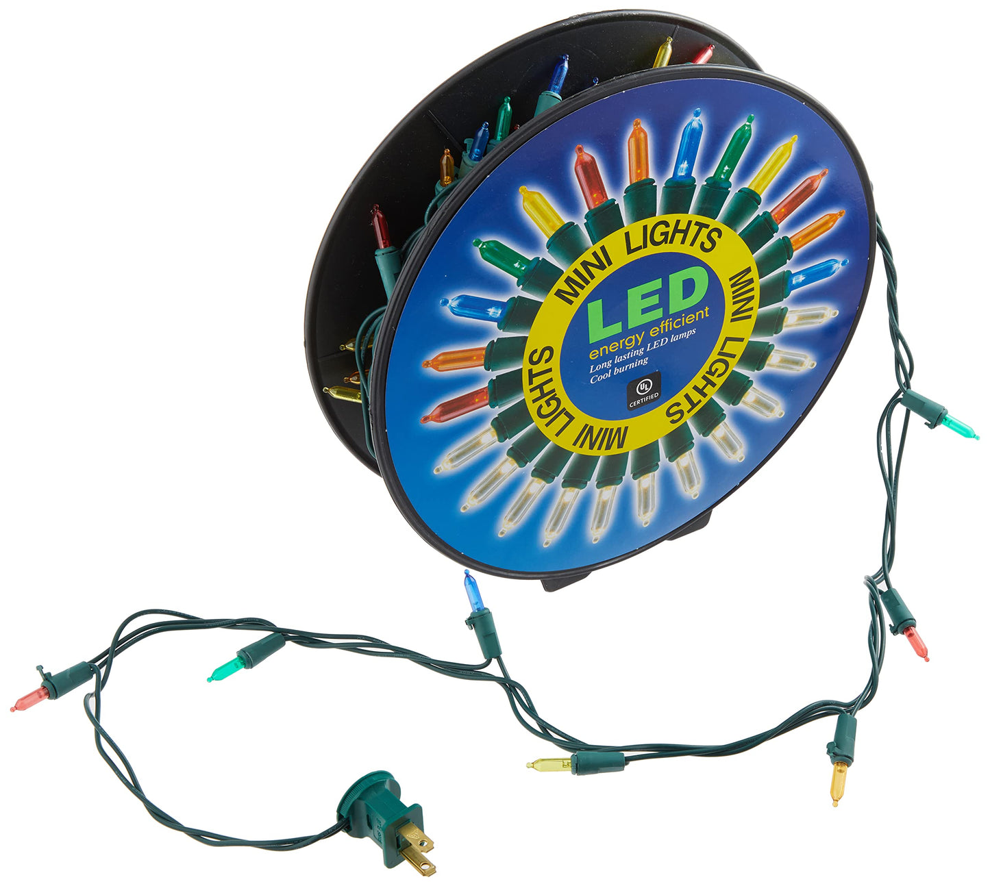 SIENNA LLC 37 Ft Reel Pack 150 Led M5-Incandescent Transparent Multi