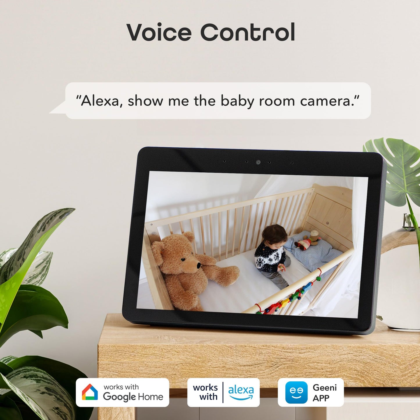 Geeni Look 1080p Indoor Security Camera - 2-Pack Full HD WiFi Indoor Camera with 2-Way Audio, Motion Detection, & Night Vision - Support for Alexa