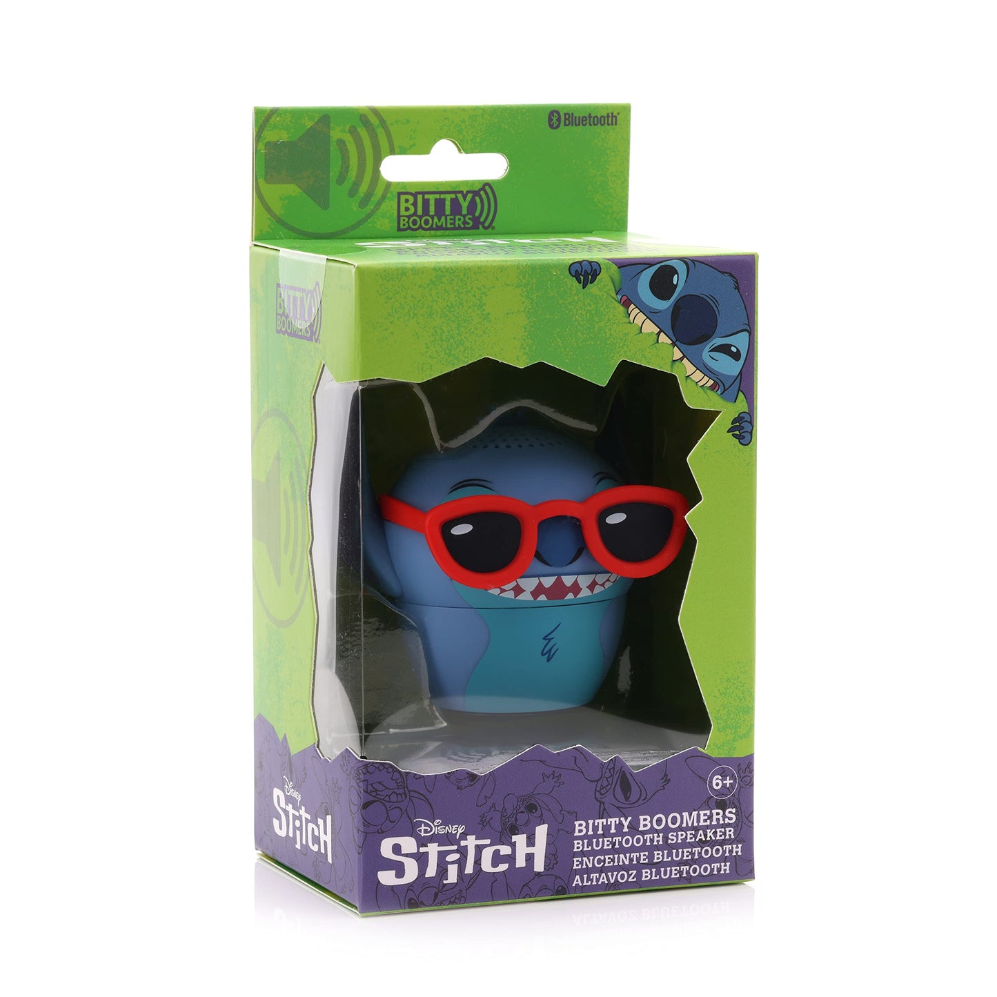 Bitty Boomers Disney Stitch with Sunglasses Bluetooth Speaker, Multicolor