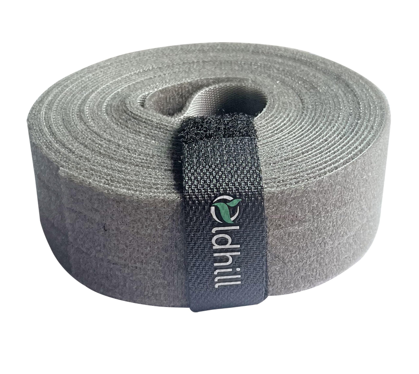 Oldhill Fastening Tapes Hook and Loop Reusable Straps Wires Cords Cable Ties - 1/2"" Width, 15' x 3 Rolls Grey, BY0882403A