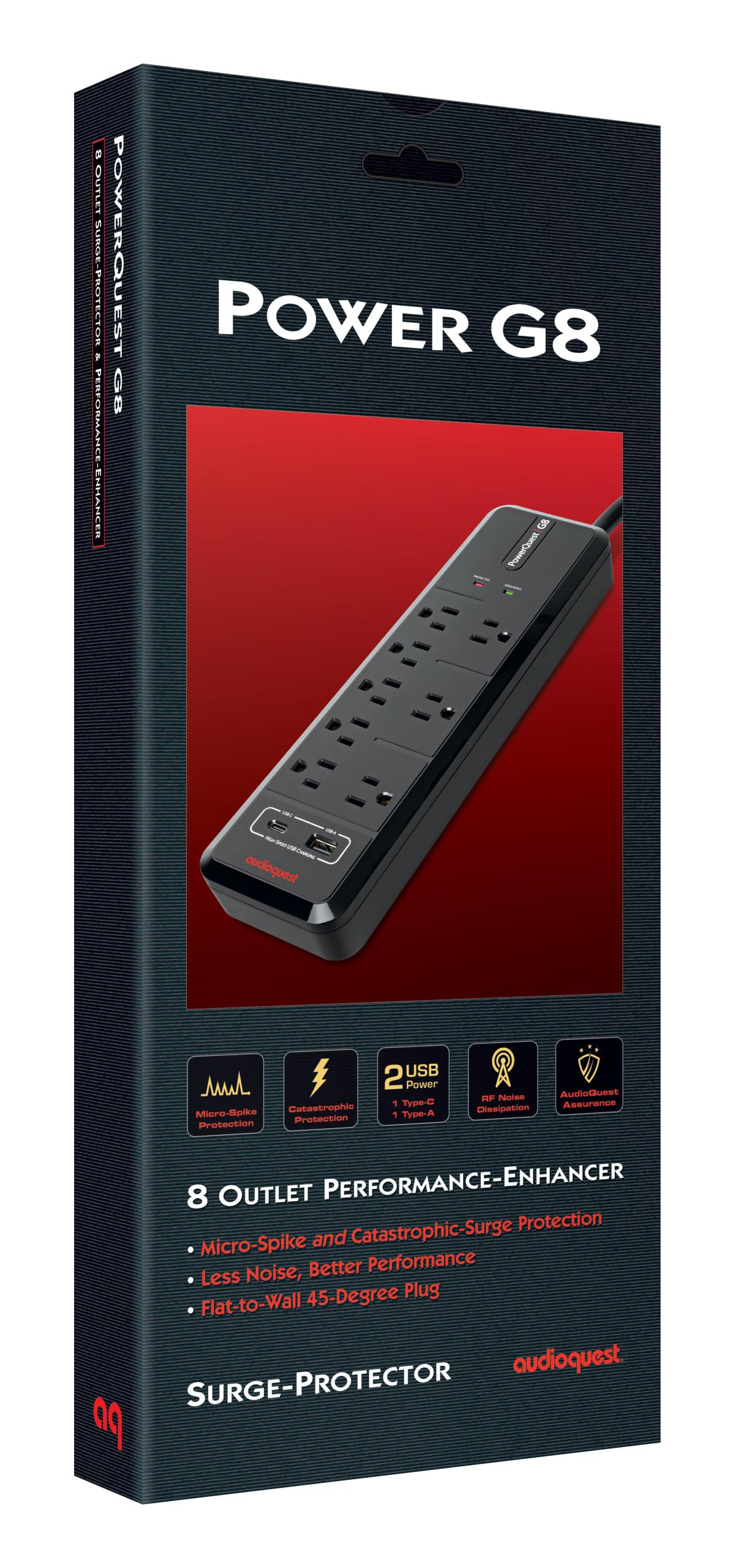 AudioQuest PowerQuest G8 - 8-Outlet Surge Protector