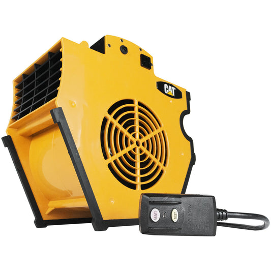 CAT fans - High Velocity 1200 CFM, Multi Pivoting Cooling, Ventilating, Drying Fan W/ 2 Grounded AC Outlets, Adjustable 4 Speed Enclosed Dual Ball