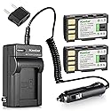 Kastar Battery 2-Pack and Charger Replace for JVC Everio GZ-HD300AU GZ-HD300BU GZ-HD300RU GZ-HD320 GZ-HM1 GZ-HM110 GZ-HM200 GZ-HM400 GZ-HM80 GZ-HM90