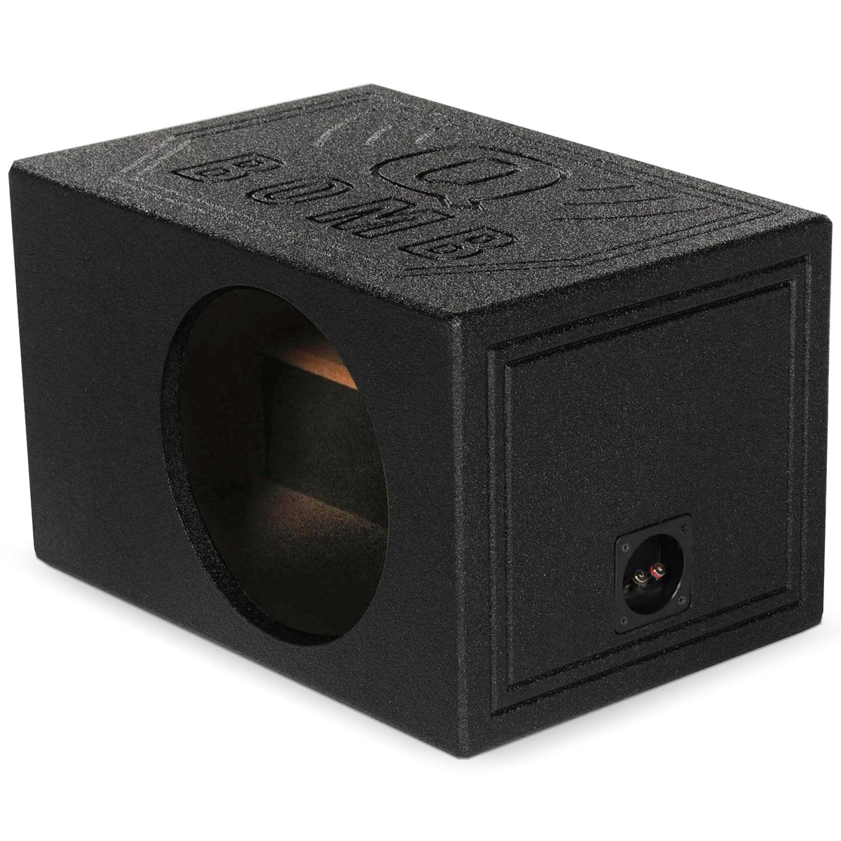 QPower QBOMB8VL-SINGLE Single 8-Inch Vented Side-Ported Subwoofer Box