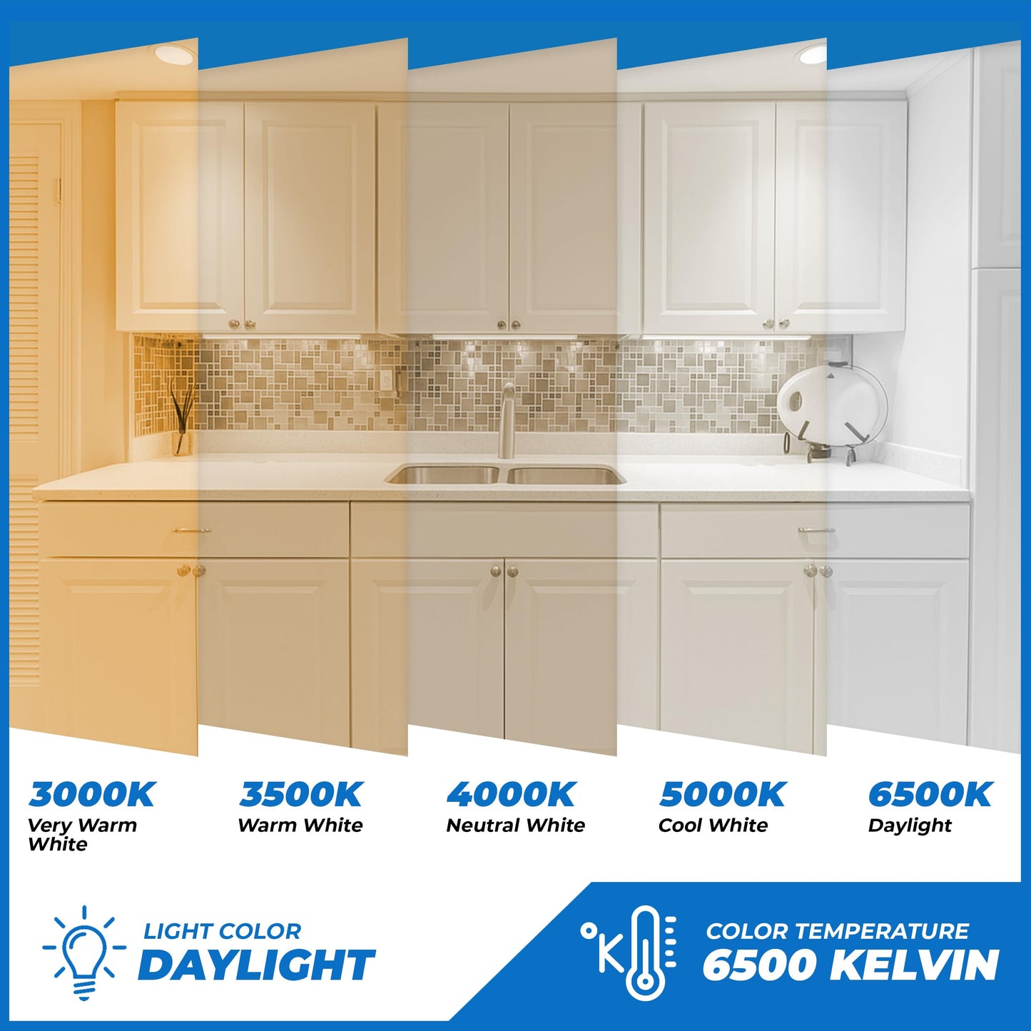 OHLECTRIC 6 Pack - F4T5/D Flourescent Light Bulbs Non-Dimmable - 6 inches Under Cabinet Bulb 6500K Daylight White 4 Watt Tube Bulb