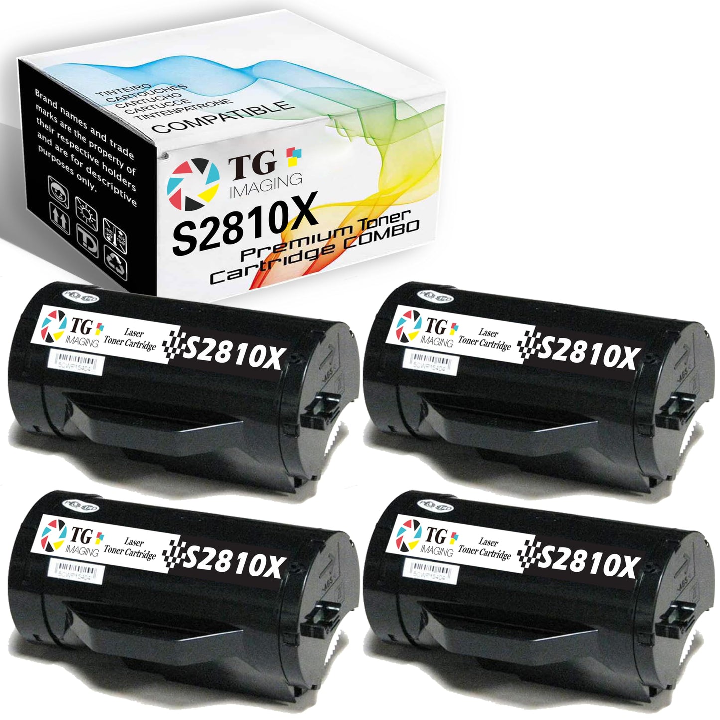 TG Imaging Compatible S2810DN Toner Cartridge Replacement for Dell S2810 Toner 2810DN S2810 S2810X H815DW 815DW S2810DN S2815 S2815DN Laser Printer
