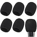 Microphone Cover, 6 Pcs Microphone Windscreen, Foam Mic Cover Suitable for SM58, E835 and Most Standard Handheld Mic