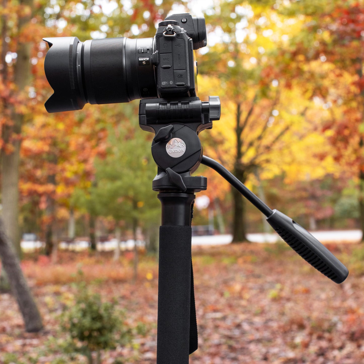 Carson Monopod with 3-Way Fluid Panhead - Extends to 57.4'' (TR-500)