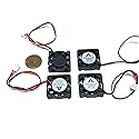 4 Pieces 5v Fan mini 25mm x 7mm 2pin 2507 dc mini micro brushless cooling A30