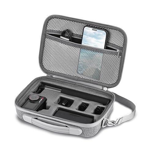 Flymile Osmo Action 5 Pro Carrying Case for DJI Osmo Action 5 Pro/Action 4 3, Travel Portable Shoulder Bag Compatible with DJI Osmo Action 5