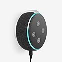 WIDEPLORE Echo Dot Wall Mount Holder for Echo Dot 3rd Generation, Space-Saving Accessories with Built-in Cable Management and Sticking Tape or Drill