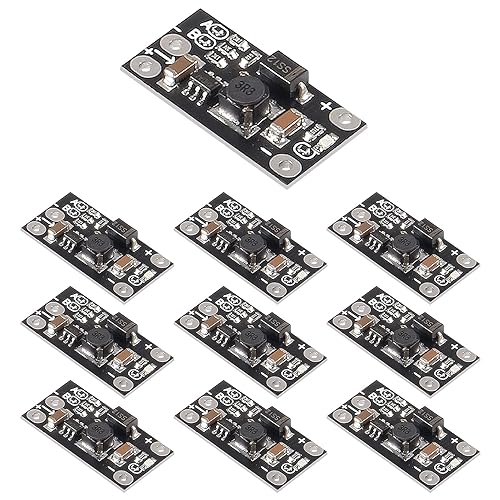 AITRIP 10PCS 1.5A Multi-Function Mini Boost Module Step Up Board 3.7V to 5V 8V 9V 12V Step Up Board with LED Indicato for DIY Electronic Voltage…