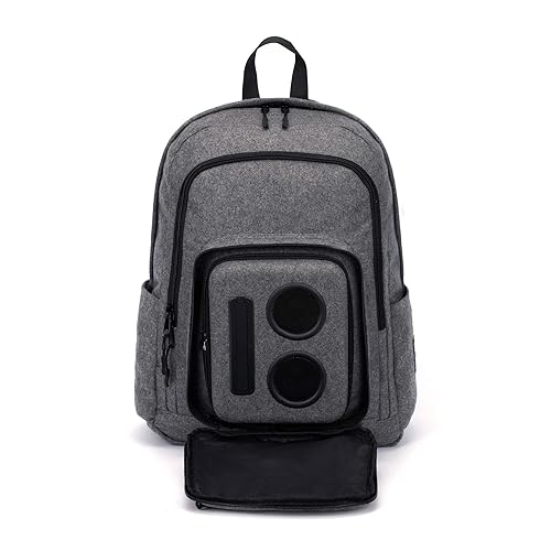 Super Real Business Bluetooth Speaker Backpack with 20-Watt Speakers & Subwoofer for Parties/Festivals/Beach. Rechargeable, Works with iPhone