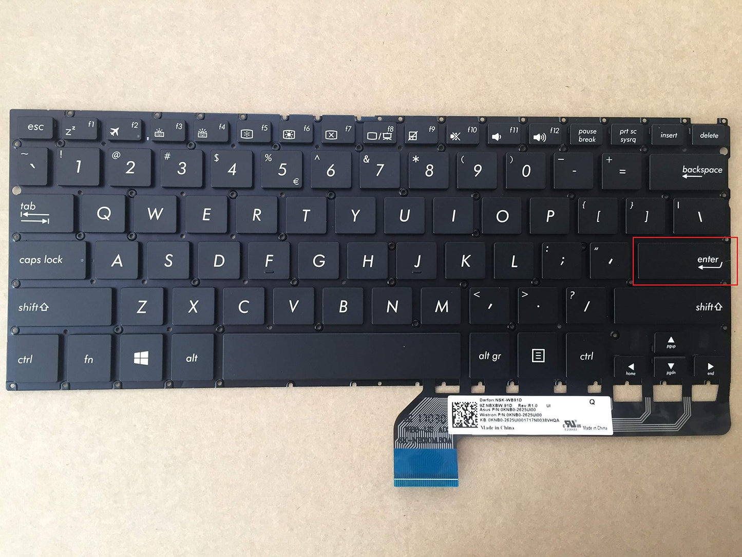 Original New for ASUS Zenbook Flip UX360U UX360UA Touchscreen 2-in-1 Laptop US Keyboard Backlit(not for UX360C)