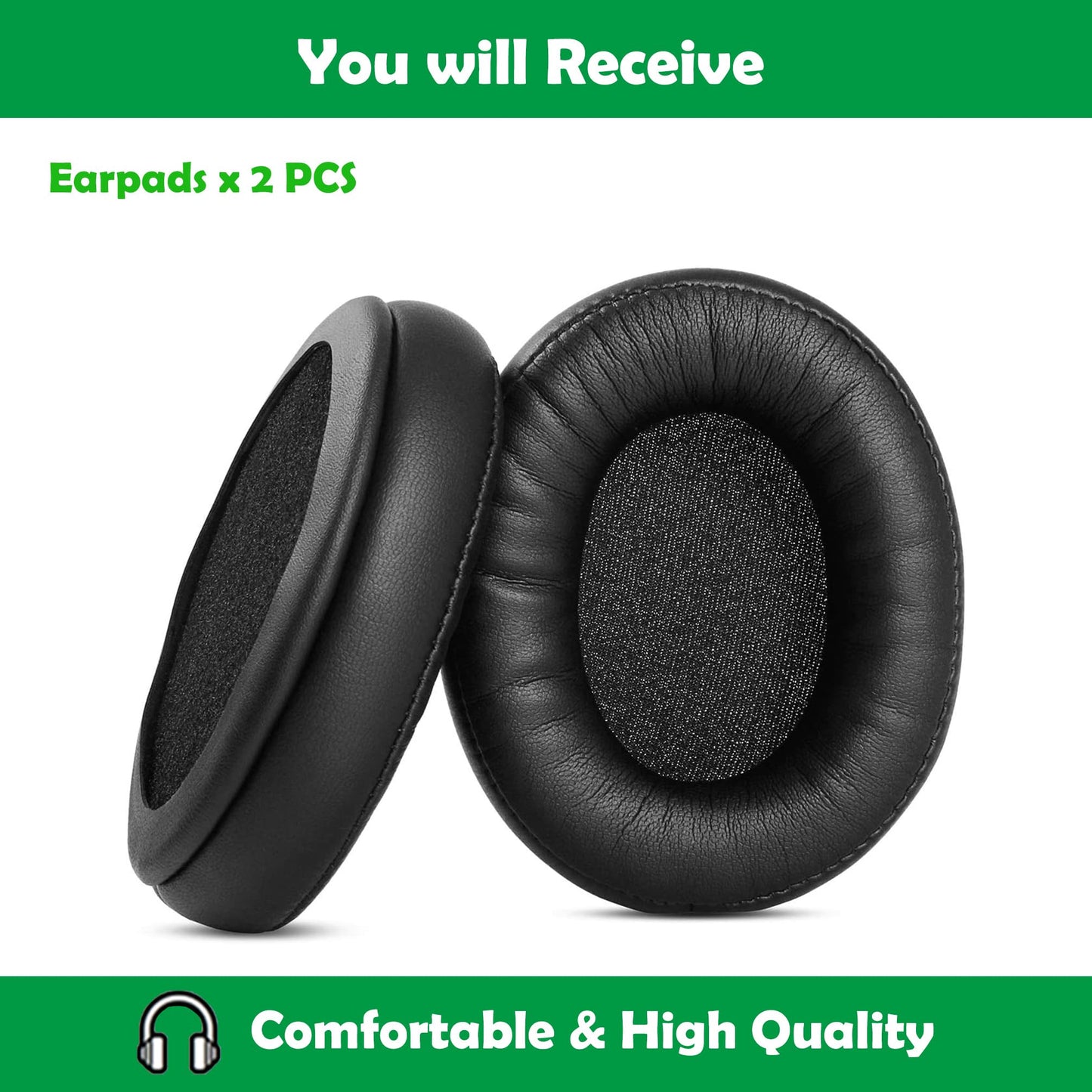 HDR120 Headphone Earpads Replacement Compatible with Sennheiser HDR120 RS120 RS110 HDR110 Headphone Headset Ear Cushions with Premium Protein Leather