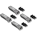 TRENDnet SFP Multi-Mode LC Module 4-Pack, TEG-MGBSX/4, Transmission Up to 550m (1804 Ft), Mini-GBIC, Hot Pluggable, IEEE 802.3z Gigabit Ethernet
