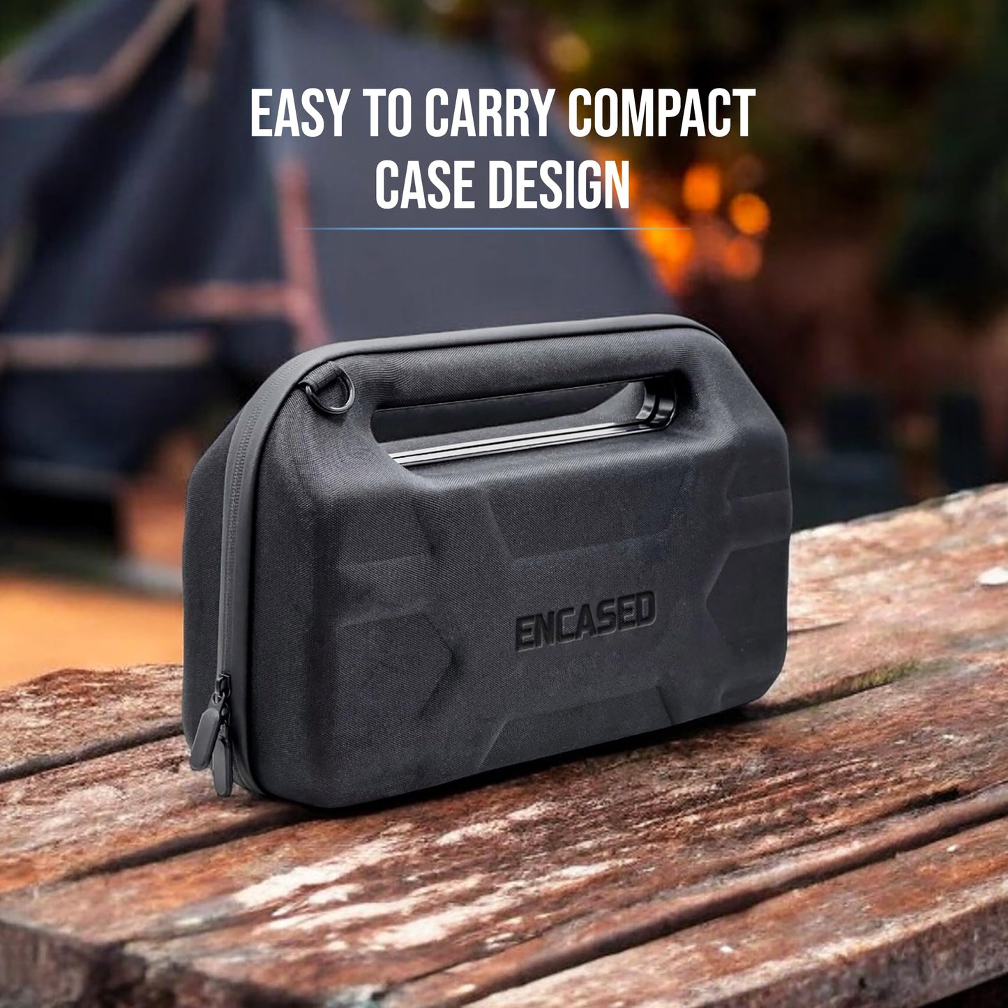 ENCASED Travel Case for Soundcore Motion X600 Bluetooth Speaker - Protective EVA Hard Shell with Carrying Handle (Black)
