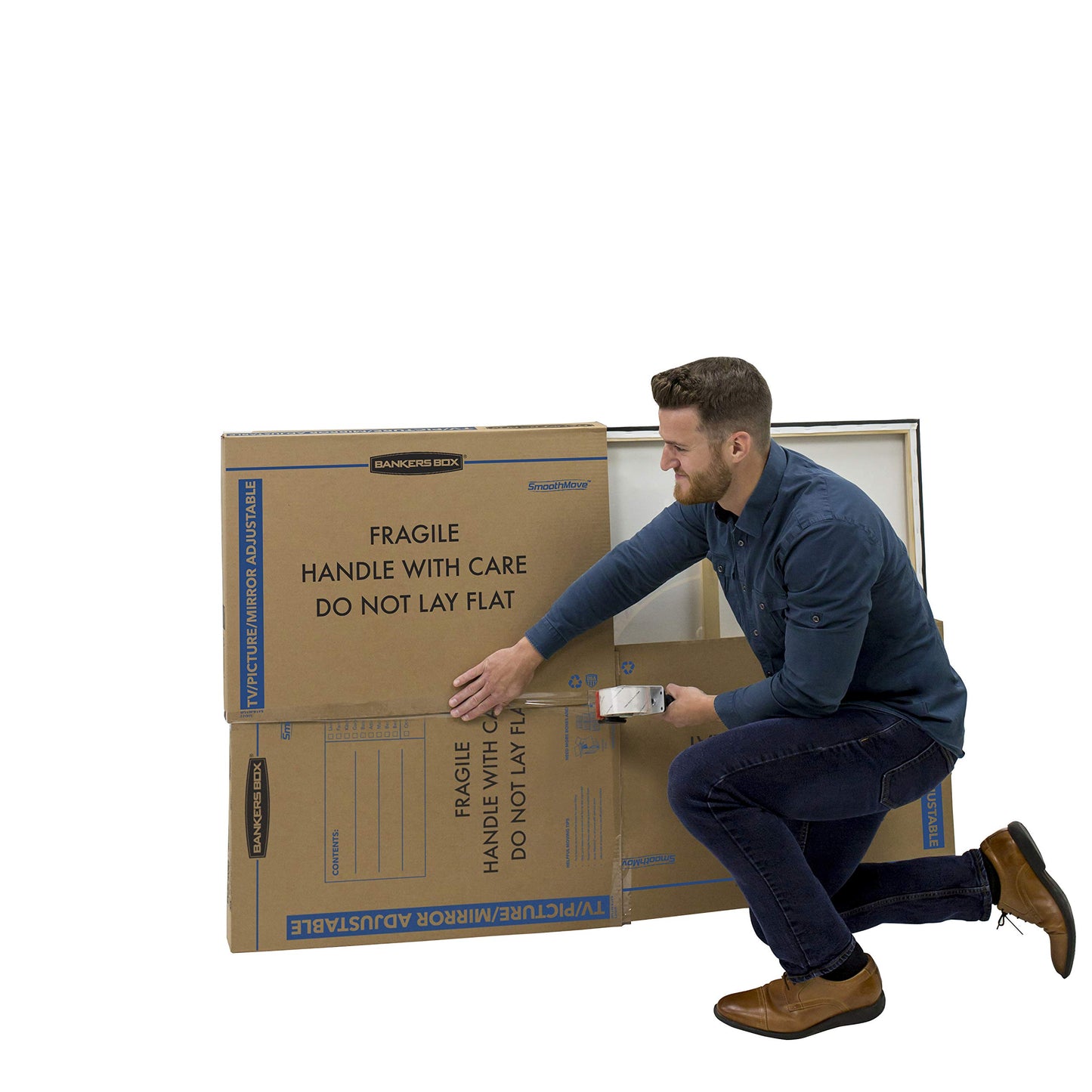 Bankers Box 3-Pack Adjustable TV/Picture/Mirror Moving Boxes